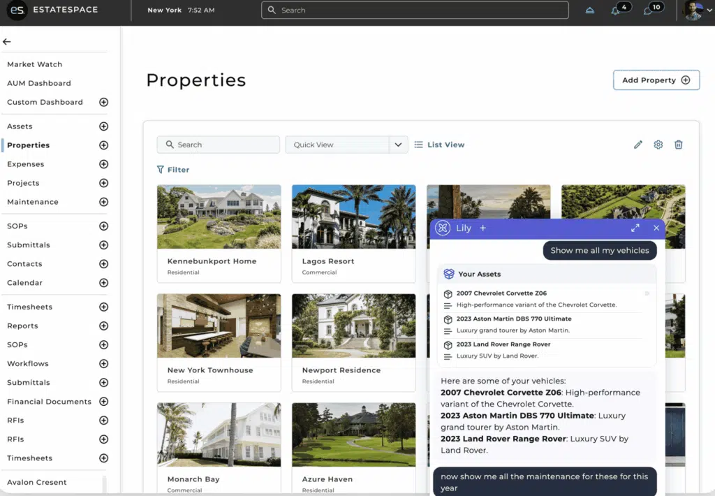 estate management control